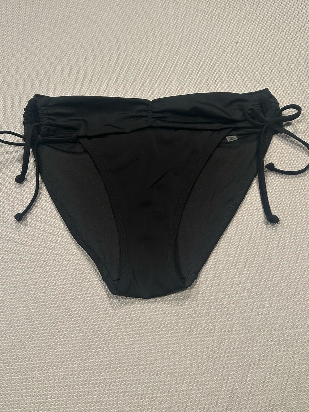 PINK Victoria's Secret Black Side-Tie Bikini Bottom NWOT!
